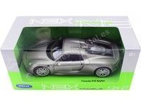 Cochesdemetal.es 2013 Porsche 918 Spyder Hard Top Silver 1:24 Welly 24055