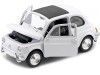 Cochesdemetal.es 1957 Fiat Nuova 500 Blanco 1:24 Welly 22515