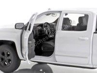 Cochesdemetal.es 2017 Chevrolet Silverado Pickup Blanco 1:24 Welly 24083