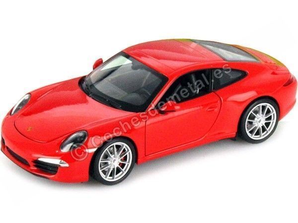 Cochesdemetal.es 2012 Porsche 911 (991) Carrera S Rojo 1:24 Welly 24040