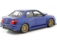 Cochesdemetal.es 2010 Subaru Impreza WRX STI AZUL 1:24 Welly 22487