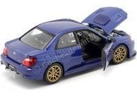 Cochesdemetal.es 2010 Subaru Impreza WRX STi Azul 1:24 Welly 22487