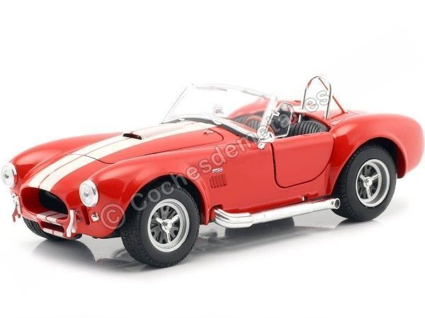 Cochesdemetal.es 1965 Shelby Cobra SC 427 Rojo 1:24 Welly 24002