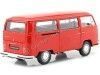 Cochesdemetal.es 1972 Volkswagen VW T2 Rojo 1:24 Welly 22472