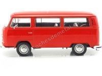 Cochesdemetal.es 1972 Volkswagen VW T2 Rojo 1:24 Welly 22472