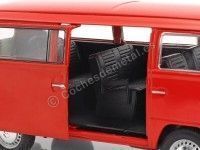 Cochesdemetal.es 1972 Volkswagen VW T2 Rojo 1:24 Welly 22472