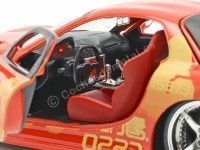 Cochesdemetal.es 1995 Mazda RX-7 "Fast & Furious 2" Red-Yellow 1:24 Jada Toys 30747/253203059