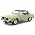 Cochesdemetal.es 1977 Mercedes-Benz 350 SL W107 Closed Convertible Caledonia Grun 1:18 Sun Star 4669