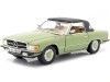 Cochesdemetal.es 1977 Mercedes-Benz 350 SL W107 Closed Convertible Caledonia Grun 1:18 Sun Star 4669