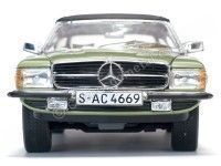 Cochesdemetal.es 1977 Mercedes-Benz 350 SL W107 Closed Convertible Caledonia Grun 1:18 Sun Star 4669