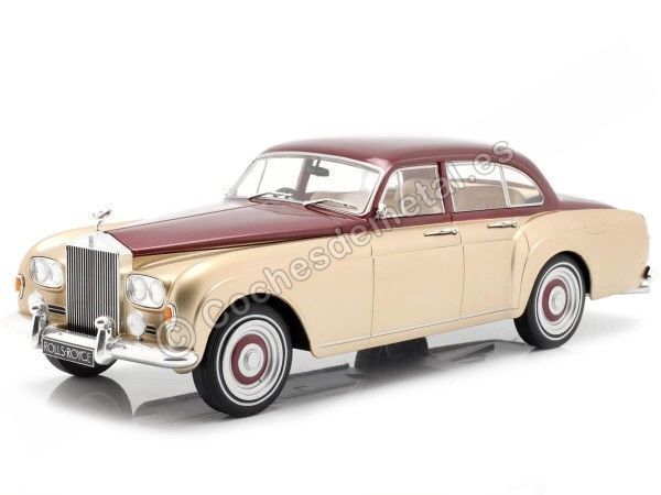 Cochesdemetal.es 1963 Rolls-Royce Silver Cloud III Flying Spur Red-Gold 1:18 MC Group 18132