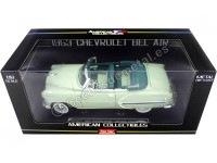 Cochesdemetal.es 1953 Chevrolet Bel Air Open Convertible Surf Green 1:18 Sun Star 1624