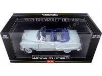 Cochesdemetal.es 1953 Chevrolet Bel Air Open Convertible Horizon Blue 1:18 Sun Star 1625