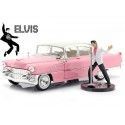 Cochesdemetal.es 1955 Cadillac Fleetwood Series 60 "Elvis Presley" Rosa 1:24 Jada Toys 31007