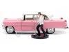 Cochesdemetal.es 1955 Cadillac Fleetwood Series 60 "Elvis Presley" Rosa 1:24 Jada Toys 31007