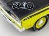 Cochesdemetal.es 1971 Plymouth Duster 340 Hardtop Yellow 1:18 Auto World AMM1154