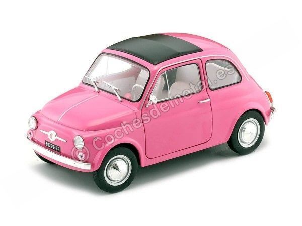 Cochesdemetal.es 1968 Fiat 500 L Pink 1:18 Solido S1801402