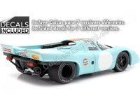 Cochesdemetal.es 1970 Porsche 917K + Calcas para 7 Versiones Gulf Edition 1:18 CMR146