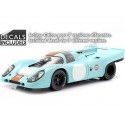 Cochesdemetal.es 1970 Porsche 917K + Calcas para 7 Versiones Gulf Edition 1:18 CMR146