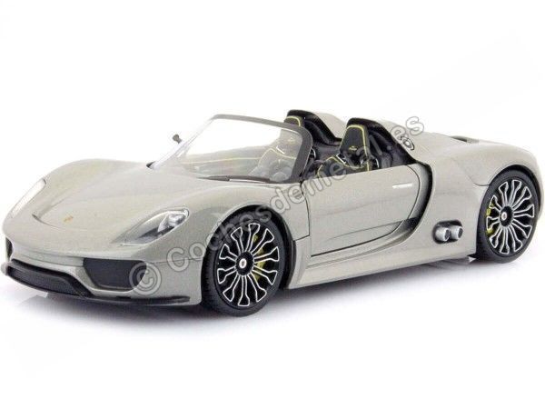 Cochesdemetal.es 2013 Porsche 918 Spyder Gris 1:24 Welly 24031