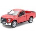 Cochesdemetal.es 2015 Ford F-150 Regular Cab Pickup Rojo 1:24 Welly 24063