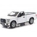 Cochesdemetal.es 2015 Ford F-150 Regular Cab Pickup Blanco 1:24 Welly 24063