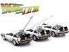 Cochesdemetal.es 1983 DeLorean DMC 12 "Regreso al futuro" Trilogy Pack 1:24 Welly 22400