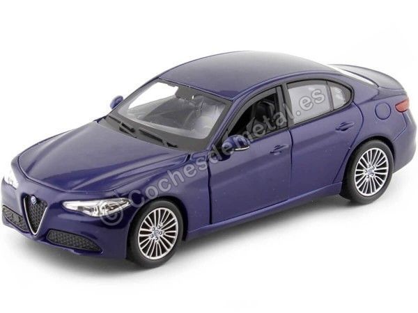 Cochesdemetal.es 2016 Alfa Romeo Giulia Azul Metalizado 1:24 Bburago 21080