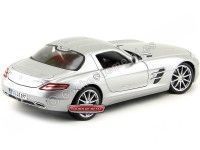 Cochesdemetal.es 2010 Mercedes-Benz SLS AMG Gullwing Gris 1:18 Maisto 31389