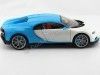 Cochesdemetal.es 2016 Bugatti Chiron Blanco-Azul 1:18 GT Autos 11010MB