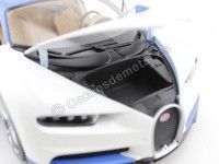 Cochesdemetal.es 2016 Bugatti Chiron Blanco-Azul 1:18 GT Autos 11010MB