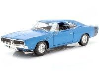 Cochesdemetal.es 1969 Dodge Charger R-T Azul Metalizado 1:18 Maisto 31387