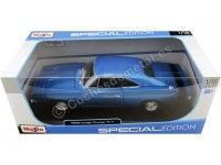 Cochesdemetal.es 1969 Dodge Charger R-T Azul Metalizado 1:18 Maisto 31387