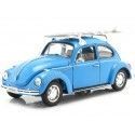 Cochesdemetal.es 1959 Volkswagen VW Kafer Con Tabla de Surf Azul 1:24 Welly 22436