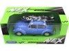 Cochesdemetal.es 1959 Volkswagen VW Kafer Con Tabla de Surf Azul 1:24 Welly 22436