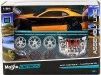 Cochesdemetal.es 2010 Chevrolet Camaro SS RS Naranja-Negro "Metal Kit" 1:24 Maisto 39361