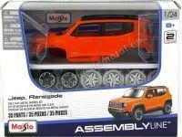 Cochesdemetal.es 2014 Jeep Renegade Naranja "Metal Kit" 1:24 Maisto 39282