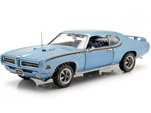 Cochesdemetal.es 1969 Pontiac GTO Judge Warwick Blue 1:18 Auto World AMM1171