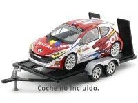 Cochesdemetal.es Remolque de Dos Ejes para coches a Escala 1:18 Motor Max 76009