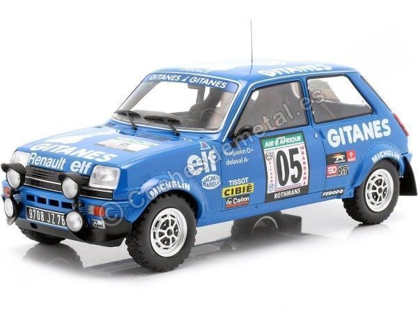 Cochesdemetal.es 1978 Renault 5 Alpine Nº5 Frequelin/Delaval Rallye Costa de Marfil 1:18 IXO Models 18RMC043B