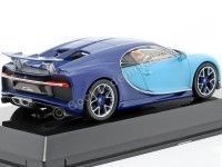 Cochesdemetal.es 2016 Bugatti Chiron "SuperCars" Cian/Azul 1:43 Editorial Salvat SC05