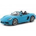 Cochesdemetal.es 2016 Porsche 718 (982) Boxster Azul 1:24 Bburago 21087