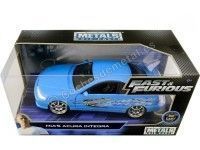 Cochesdemetal.es 2001 Honda Acura Integra Type R "Fast & Furious" Azul 1:24 Jada Toys 30739 253203053