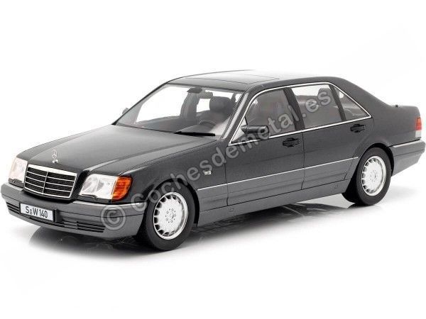 Cochesdemetal.es 1994 Mercedes-Benz S500 (W140) Gris Oscuro 1:18 iScale 11800000048