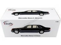 Cochesdemetal.es 1994 Mercedes-Benz S500 (W140) Gris Oscuro 1:18 iScale 11800000048