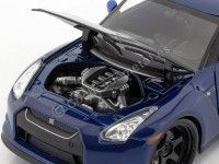 Cochesdemetal.es 2015 Nissan GT-R (R35) "Fast & Furious 7" Blue foncé 1:24 Jada Toys 97036 253203008