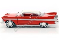 Cochesdemetal.es 1958 Plymouth Fury "Christine" Red-White 1:24 Greenlight 84071