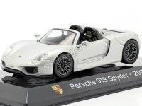 Cochesdemetal.es 2013 Porsche 918 Spyder "SuperCars" Plata 1:43 Editorial Salvat SC09