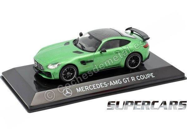 Cochesdemetal.es 2015 Mercedes-Benz AMG GT R Coupé (C190) "SuperCars" Verde 1:43 Editorial Salvat SC13