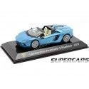 Cochesdemetal.es 2017 Lamborghini Aventador S Roadster "SuperCars" Azul 1:43 Editorial Salvat SC15